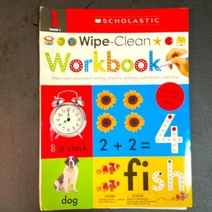 Scholastic wipe clean 1st grade learning workbooks